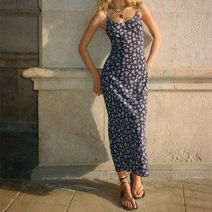 Realisation Par THE IGGY in Saffron Bleu (Like New) - Size XS - Silk Blue dress